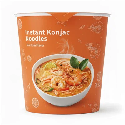 Konjak-Pasta mit Tom-Yum-Geschmack